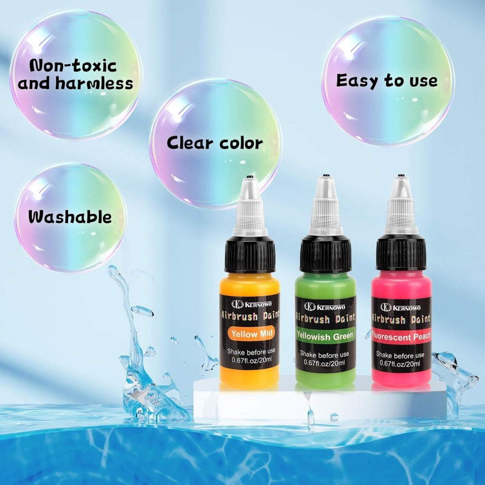 Airbrush Paint with 20ml, Acrylic, Water-Based Acrylic or Colours Thinner Bottles - product gallery image 7