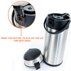 Airpot Flask with Stainless Steel, Crystals Stainless Steel Pump Action or - product gallery image 15