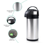 Airpot Flask with Stainless Steel, Crystals Stainless Steel Pump Action or - product gallery image 8