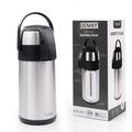 Airpot Flask with Stainless Steel, Crystals Stainless Steel Pump Action or