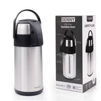 Airpot Flask with Stainless Steel, Crystals Stainless Steel Pump Action or