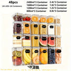 Airtight Food Container Set with 48 Pieces, Stackable Containers or Pieces - product gallery image 7