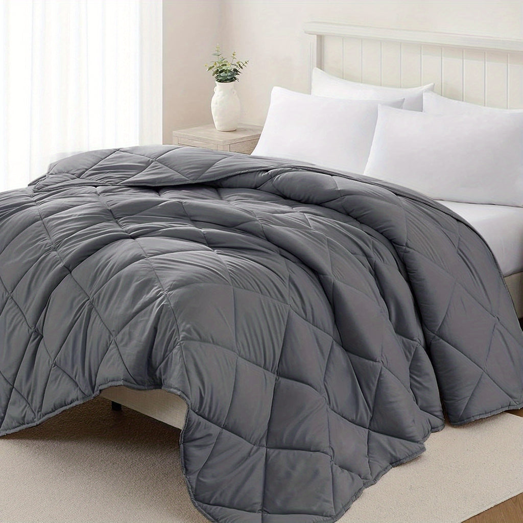 All Seasons Quilted Comforter Tog 4.5 10.5 with Microfibre