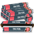 Aluminium Foil Roll with 64m, 29cm, 8 Pack, 64m Kitchen Cutter 8m Non-Stick Silver