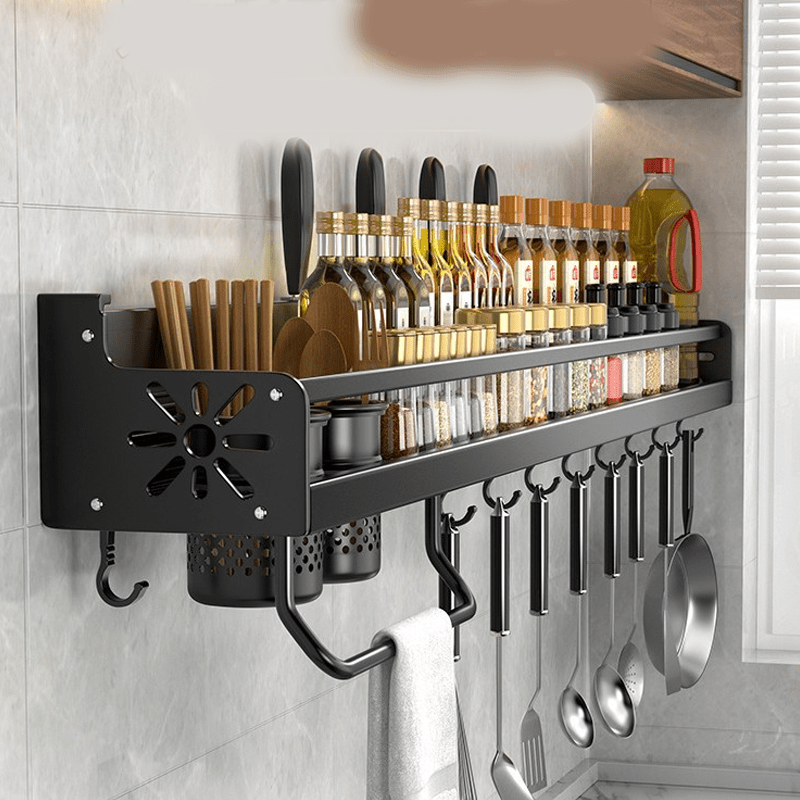 Aluminium Wall-Mounted Kitchen Storage with 1pcs for kitchens