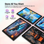 Android Tablet 10.1 Inch 12GB RAM 64GB ROM with Wireless, Leather - product gallery image 3