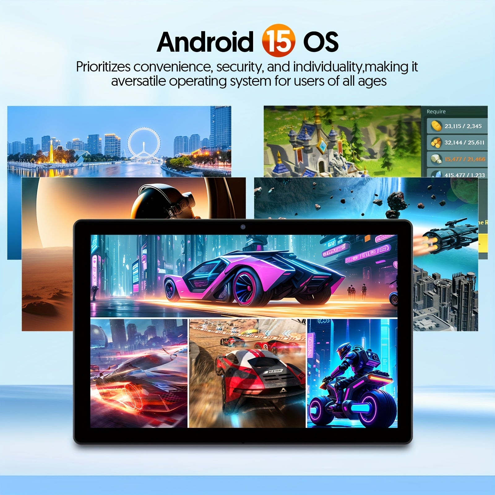 Android Tablet Inch 12GB RAM 64GB ROM 1TB with 3GB+64GB - product gallery image 8