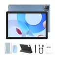 Android Tablet Inch 12GB RAM 64GB ROM 1TB with Wireless - Blue + Blue Keyboard Set option