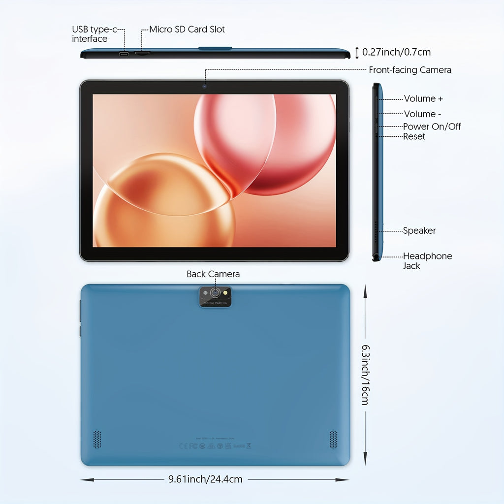 Android Tablet Inch 2-in-1 Keyboard Case Stylus 7GB with Wireless, 64GB - product gallery image 2