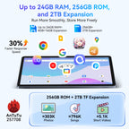 Android Tablet Inch AI 24GB RAM 256GB ROM with 8GB+256GB - product gallery image 2