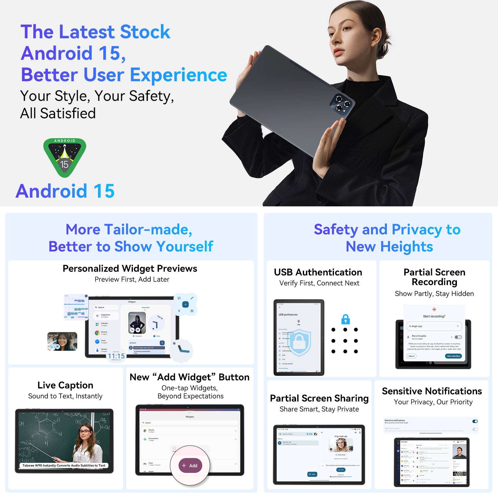 Android Tablet Inch AI 24GB RAM 256GB ROM with 8GB+256GB - product gallery image 6