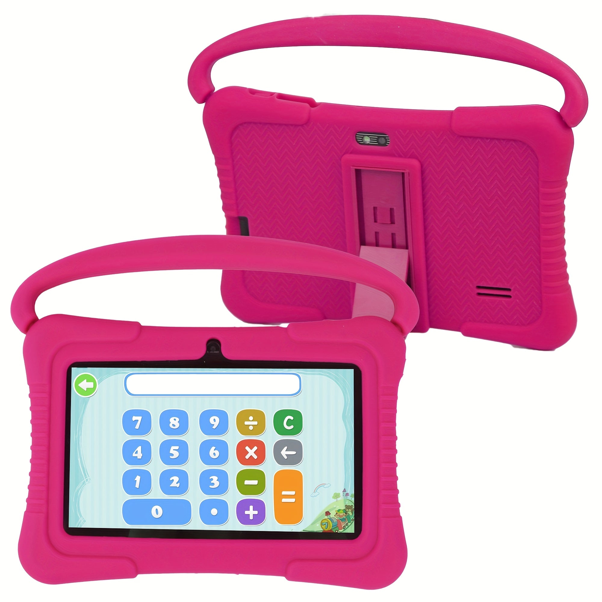Android Tablet Kids Inch 2GB RAM 32GB ROM with Silicone, 2GB+32GB - pink color, 2GB+32GB option