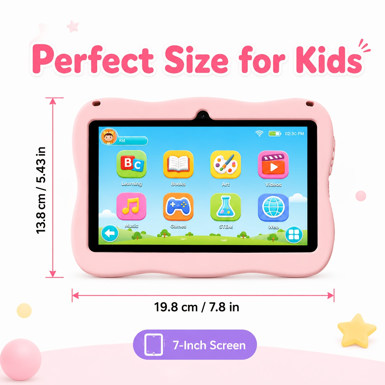 Android Tablet Kids Inch 4GB RAM 32GB ROM with 2GB+32GB