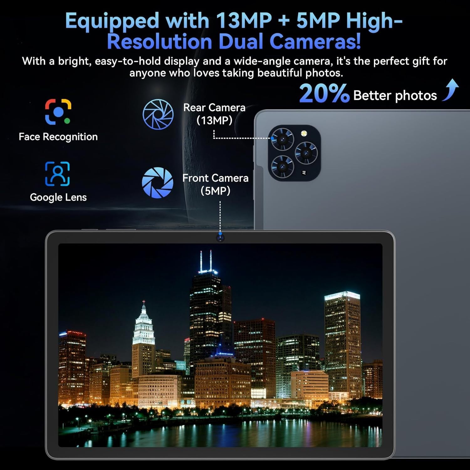 Android Tablet TABWEE T90 Gaming Inch 24GB RAM with 128GB, 8GB+128GB - product gallery image 2