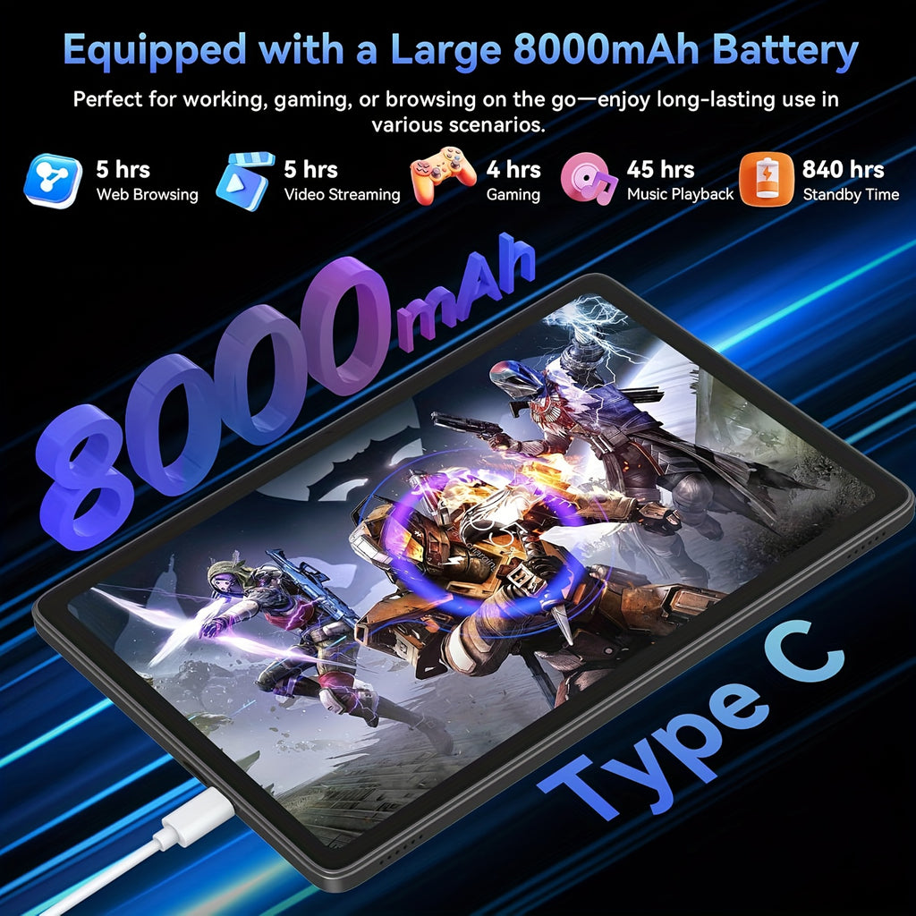 Android Tablet TABWEE T90 Inch FHD 24GB RAM with 128GB, 8GB+128GB - product gallery image 6