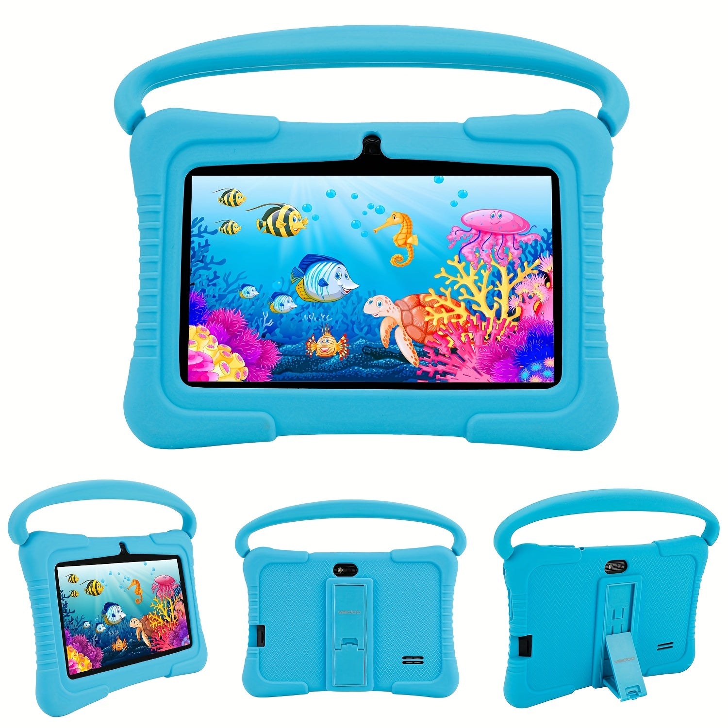 Android Tablet Veidoo Inch Kids 1GB RAM 16GB with Silicone, 1+16GB - Blue, 1+16GB option