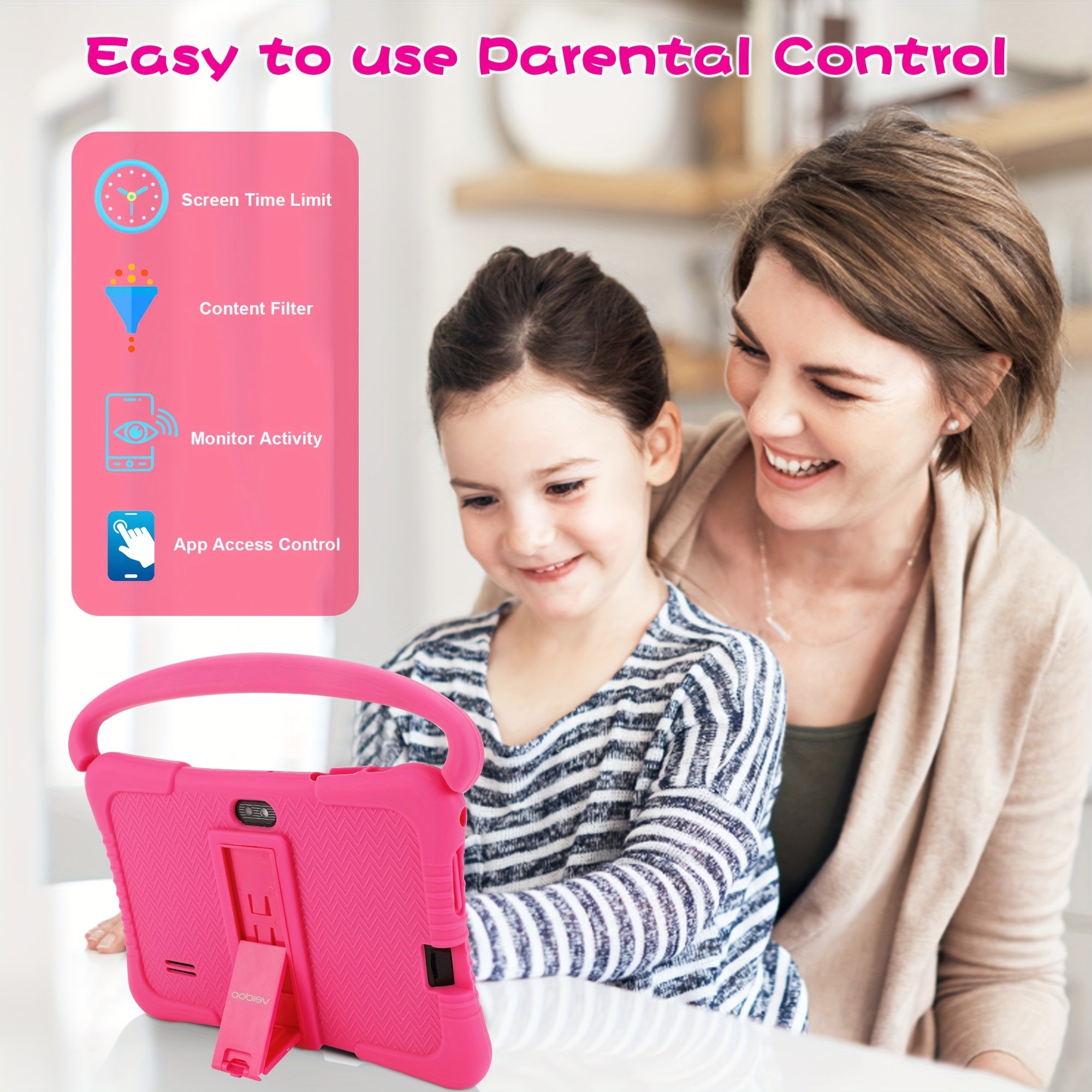 Android Tablet Veidoo Inch Kids 1GB RAM 16GB with Silicone, 1+16GB - product gallery image 7