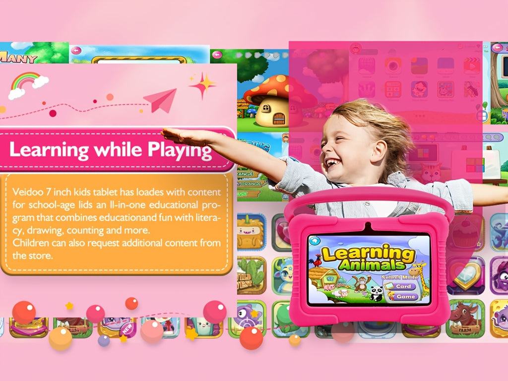 Android Tablet Veidoo Inch Kids 2GB RAM 32GB with Silicone, 2GB+32GB - product gallery image 14