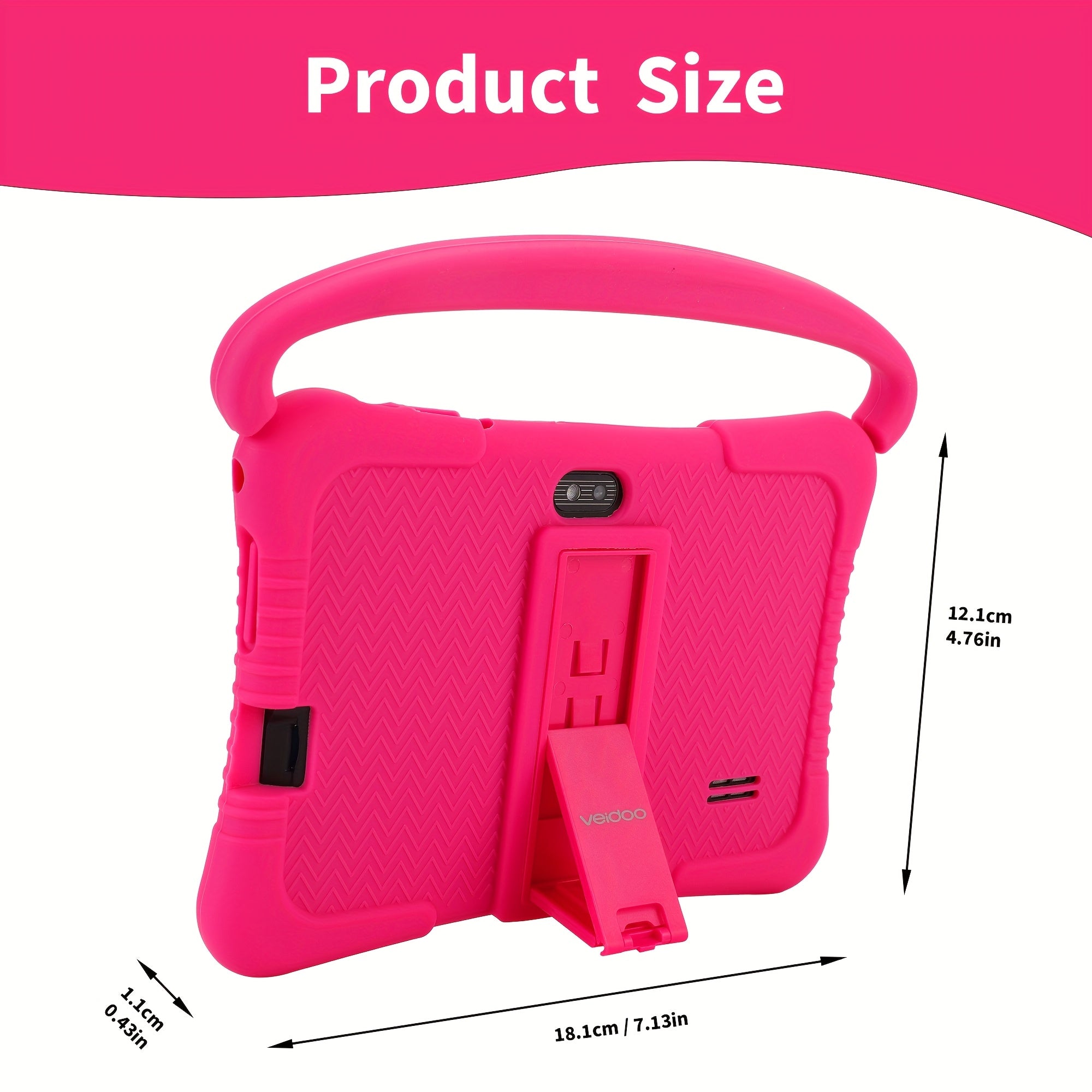 Android Tablet Veidoo Inch Kids 2GB RAM 32GB with Silicone, 2GB+32GB - product gallery image 2