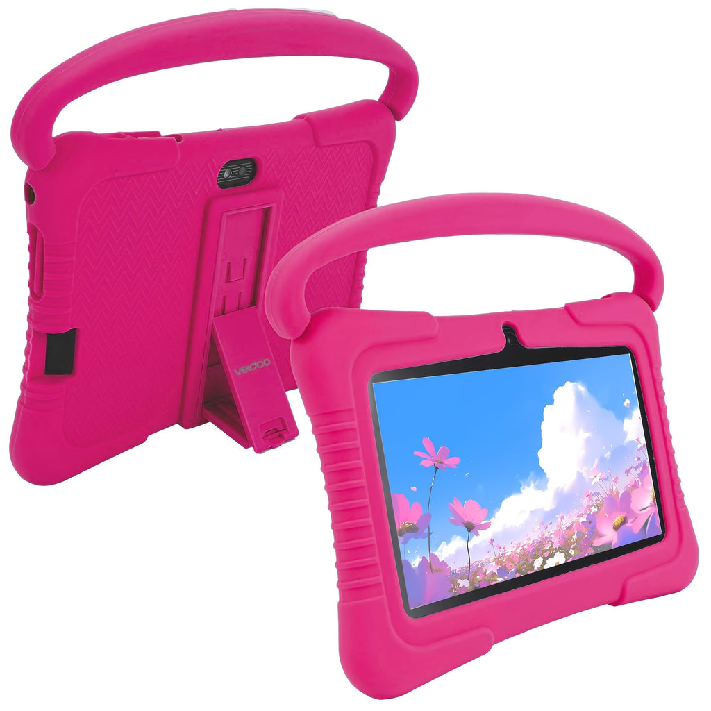 Android Tablet Veidoo Inch Kids 2GB RAM 32GB with Silicone, 2GB+32GB - pink color, 2GB+32GB option
