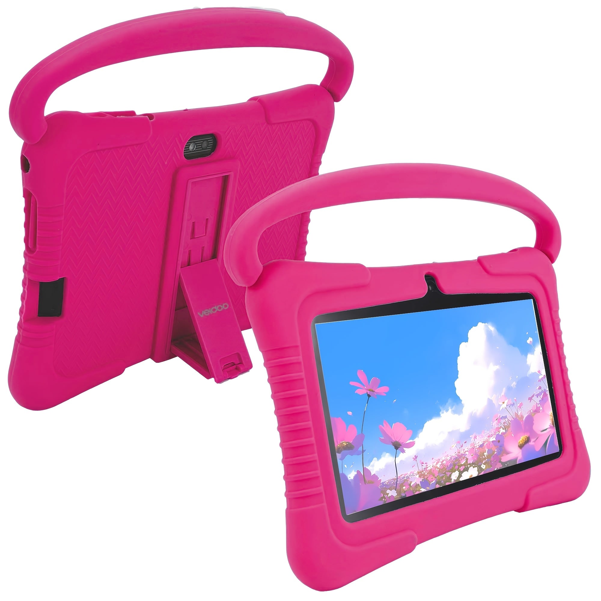 Android Tablet Veidoo Inch Kids 2GB RAM 32GB with Silicone, 2GB+32GB - pink color, 2GB+32GB option