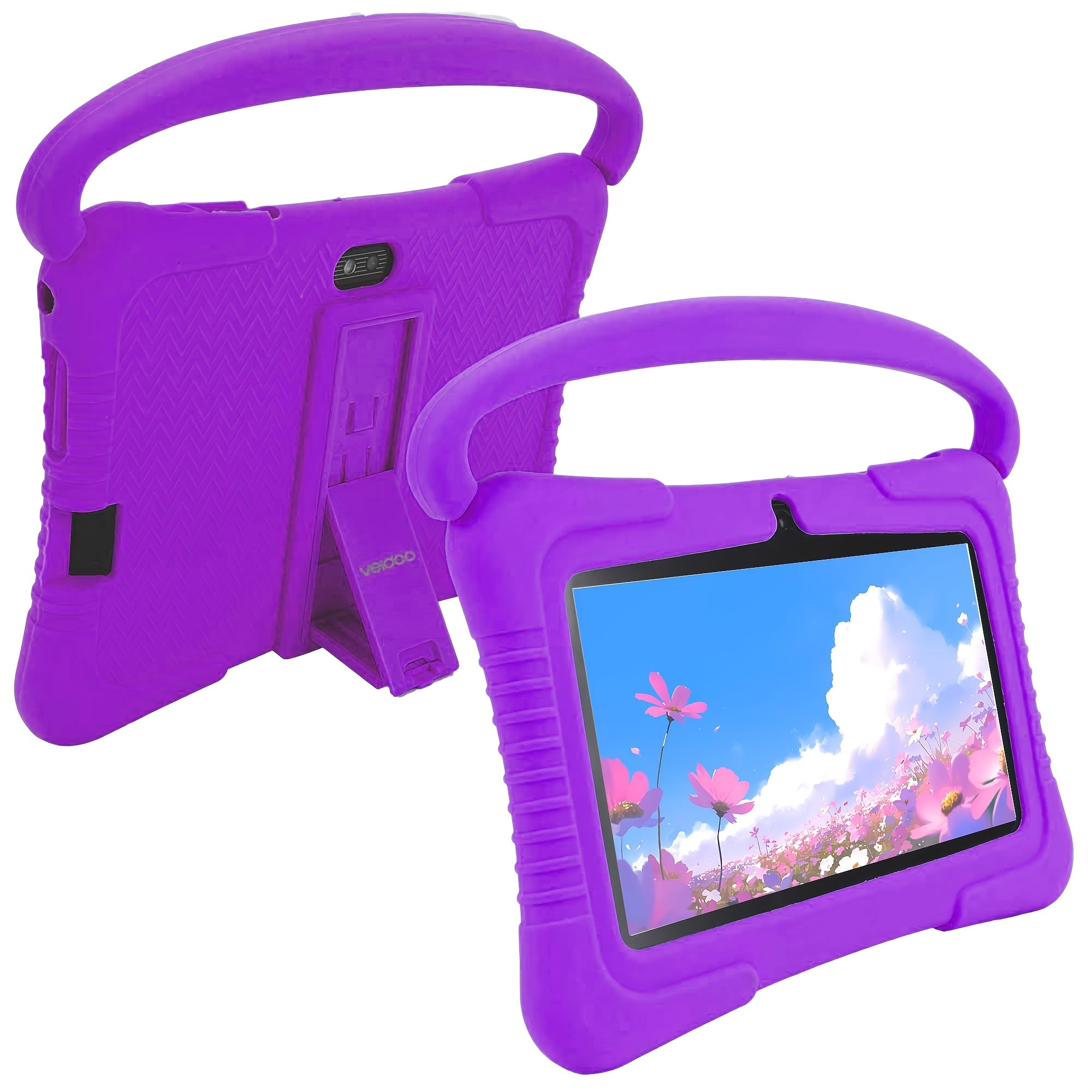 Android Tablet Veidoo Inch Kids 2GB RAM 32GB with Silicone, 2GB+32GB - Purple, 2GB+32GB option