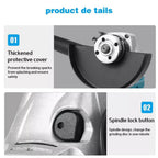 Angle Grinder with Wireless, Wheels, 125mm, Metal for gardens and patios - product gallery image 12