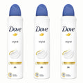 Antiperspirant Deodorant Dove Original Spray Value Bundle, 48H with 250ml, 3 Pack