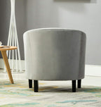 Armchair with Wood, Velvet Tub Chair Upholstered Club Chair - product gallery image 13