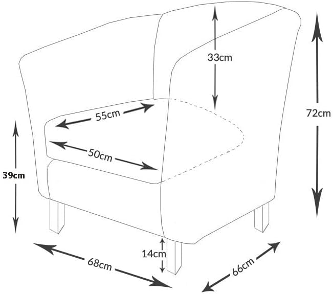 Armchair with Wood, Velvet Tub Chair Upholstered Club Chair - product gallery image 19