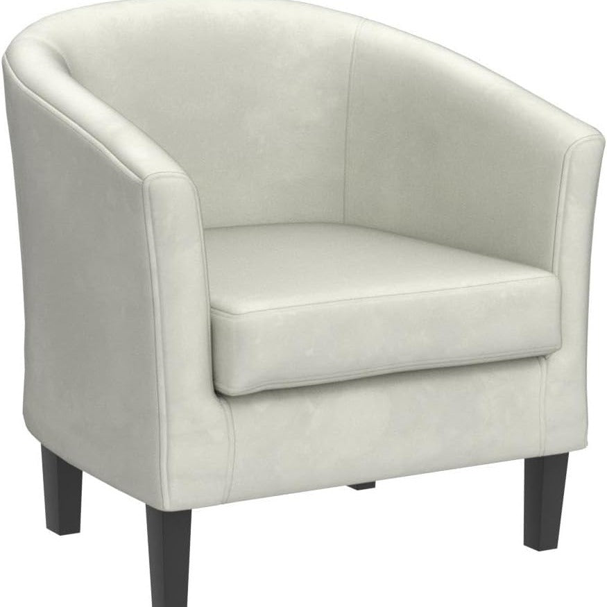 Armchair with Wood, Velvet Tub Chair Upholstered Club Chair - product gallery image 4