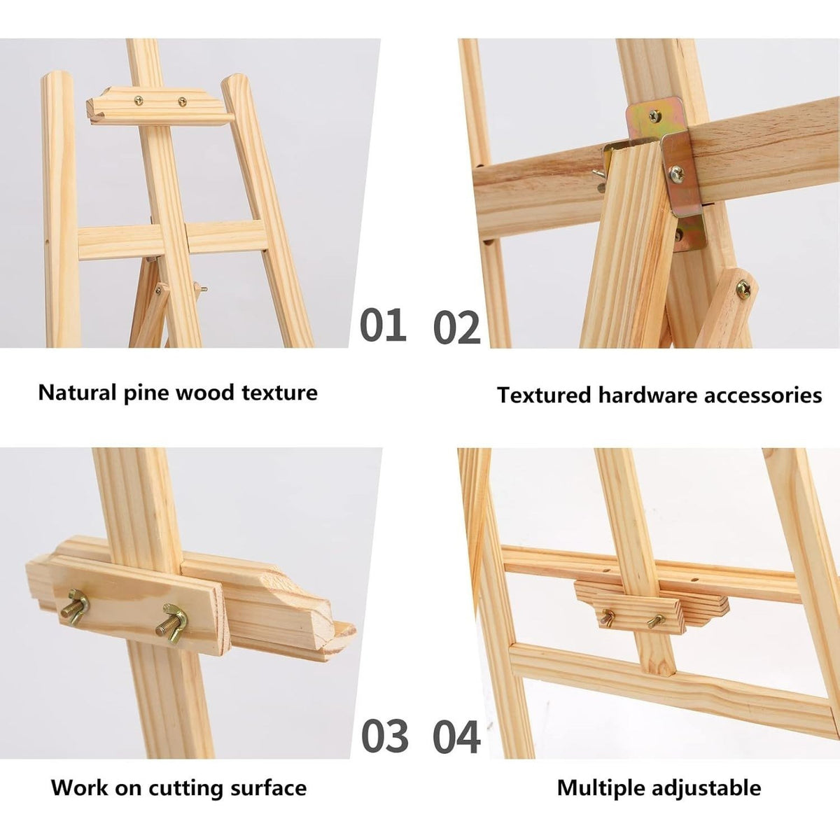 Art Easel with Space-Saving, Foldable, 150cm, Metal - product gallery image 3