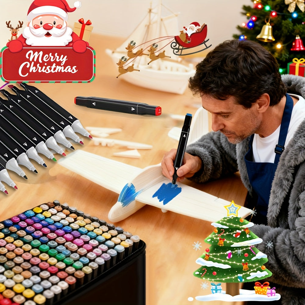 Art Marker Set with 178/128-Colour Dual-Tip Multi-Colour - product gallery image 2