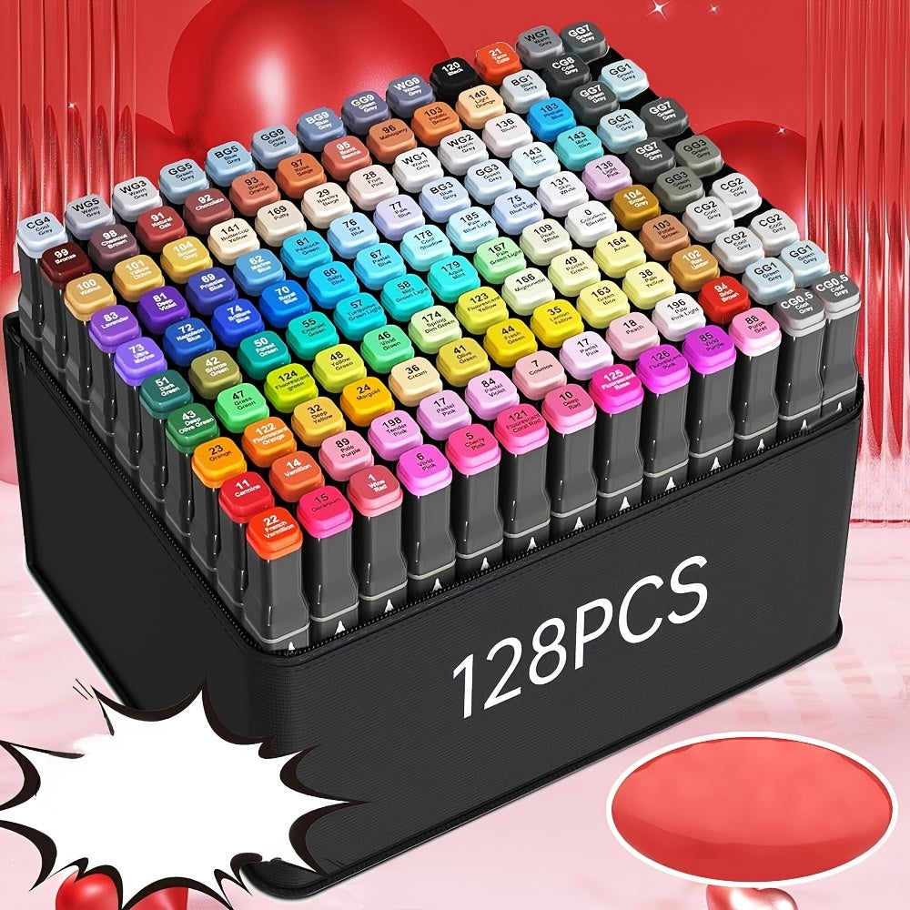 Art Marker Set with 178/128-Colour Dual-Tip Multi-Colour - product gallery image 7