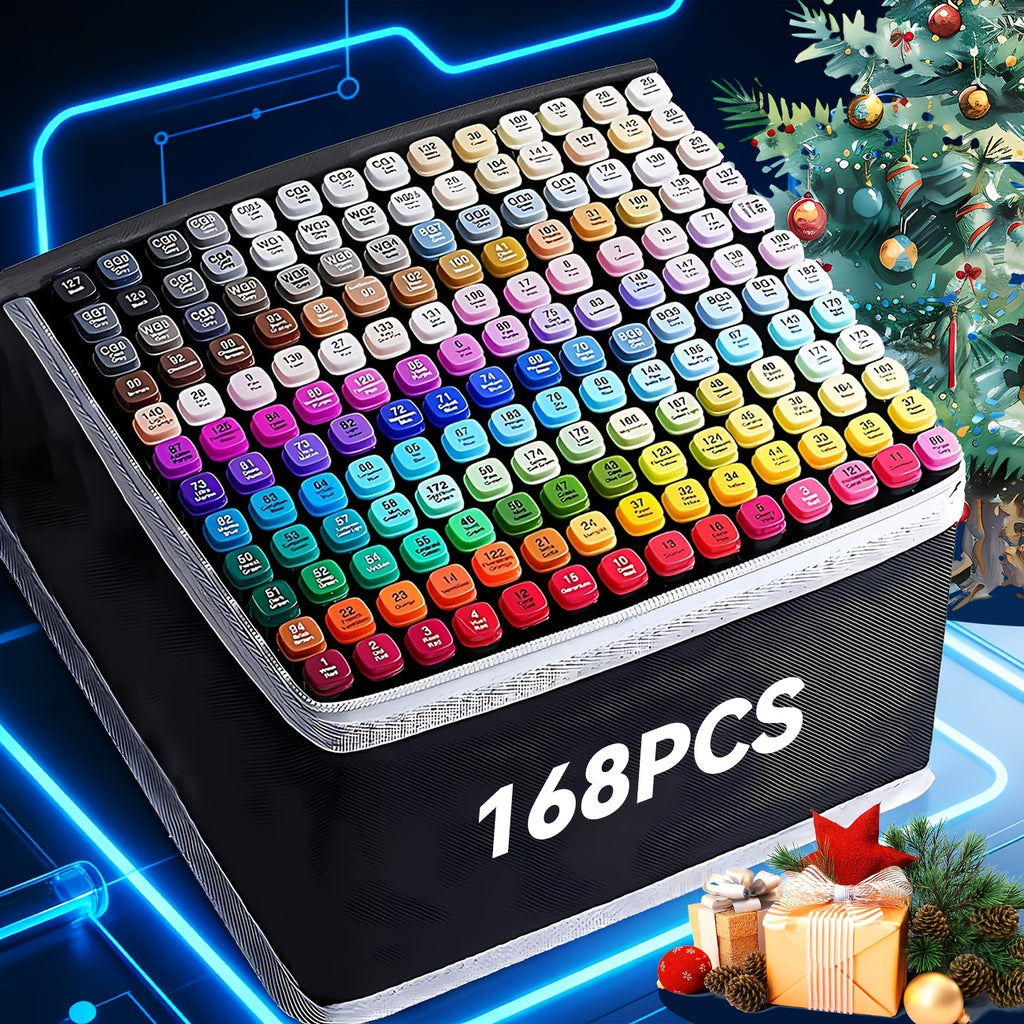 Art Marker with 168/120 Double-Ended Markers Sketching - Basic Series option