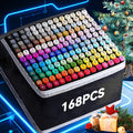 Art Marker with 168/120 Double-Ended Markers Sketching - Basic Series option