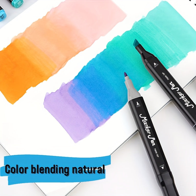 Art Marker with Alcohol Markers Stand 80/120/168 Colours Dual - product gallery image 2