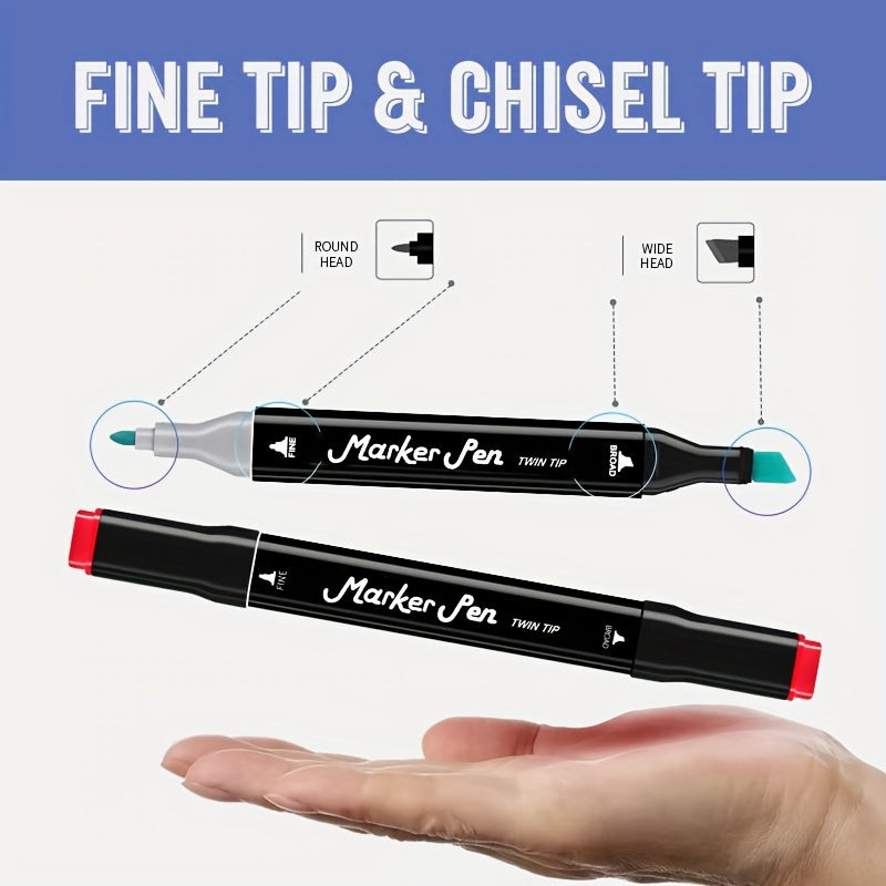 Art Marker with Alcohol Markers Stand 80/120/168 Colours Dual - product gallery image 3