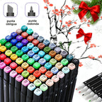 Art Marker with Double-Ended Markers or Colours Storage Base
