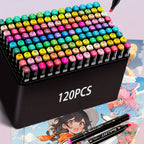 Art Marker with Kids Alcohol Markers 80/120/168 Colours Dual - product gallery image 2