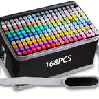 Art Marker with Kids Alcohol Markers 80/120/168 Colours Dual - product gallery image 8