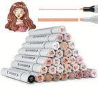 Art Marker with Skin Tone Markers Colours Dual Tip