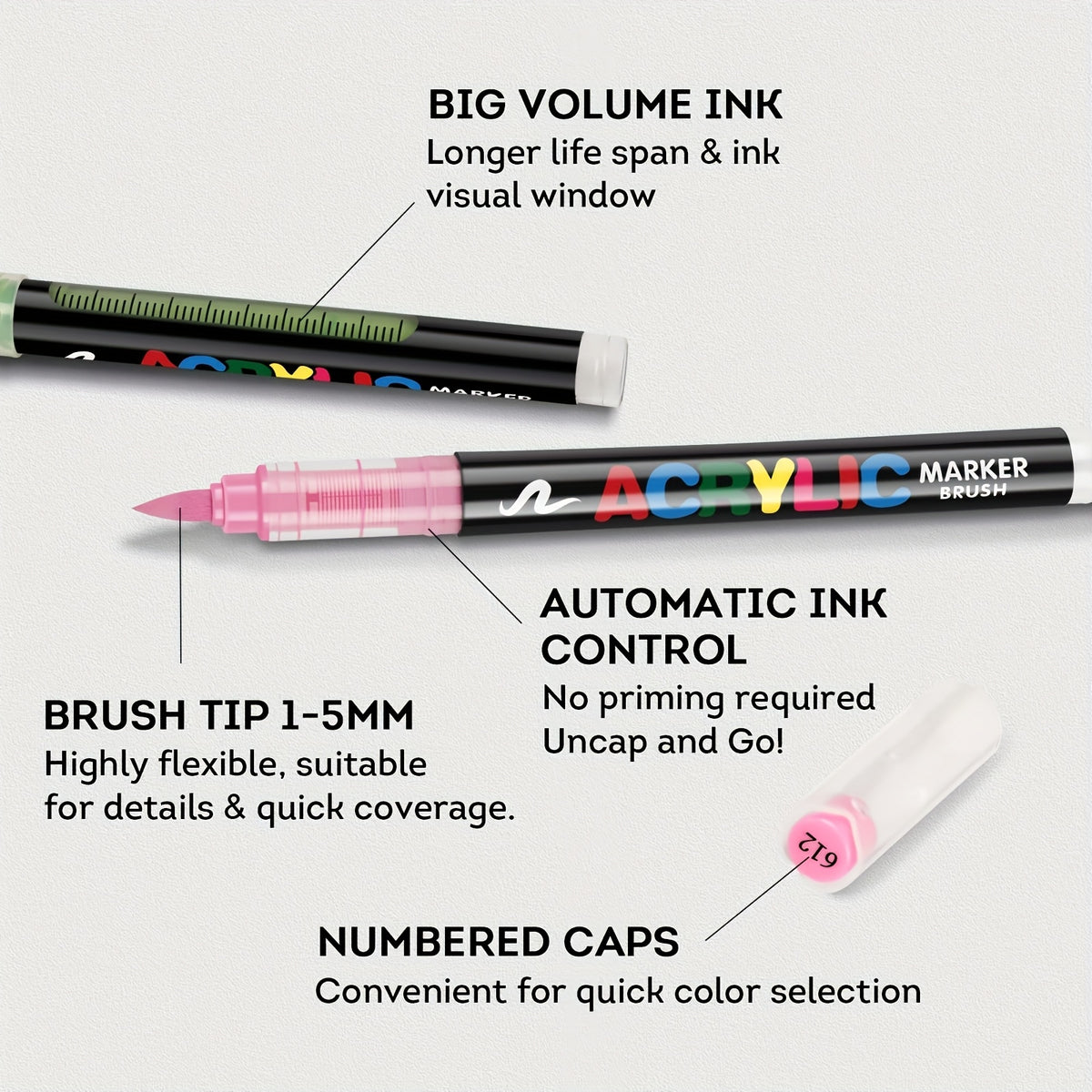Art Marker with Water-Resistant, Waterproof, Wood for practical home use - product gallery image 2