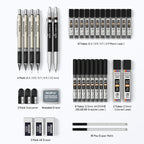Art Mechanical Pencil Set with 0.3mm, 0.5 mm, Metal, 37pcs - product gallery image 5