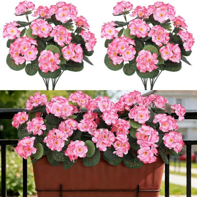 Artificial Flower with 36cm, Plastic, Geranium Flowers of UV-Resistant Silk Fake - product gallery image 6