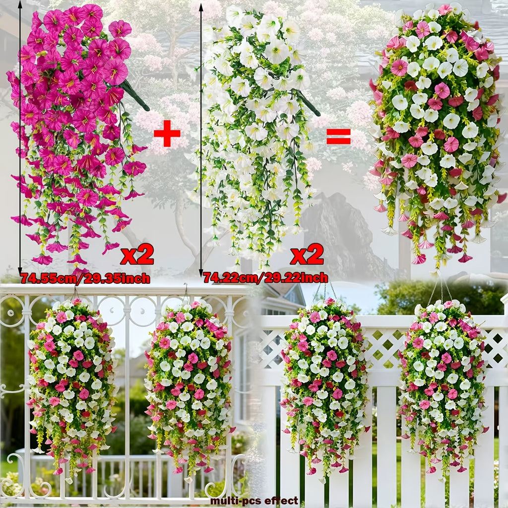 Artificial Flower with Plastic, 4 pieces = 2 red For Lotus + 2 white - product gallery image 11