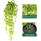 Artificial Hanging Plant with Plastic, 4 Piece for bedrooms - product gallery image 19