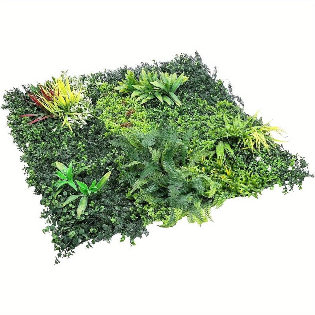 Artificial Hedge Panel with Waterproof, Plastic, Plant Wall 100x100cm UV Stable Green - product gallery image 4