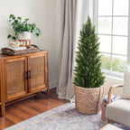 Artificial Tree with Cedar Trees in Pots of Realistic - product gallery image 3