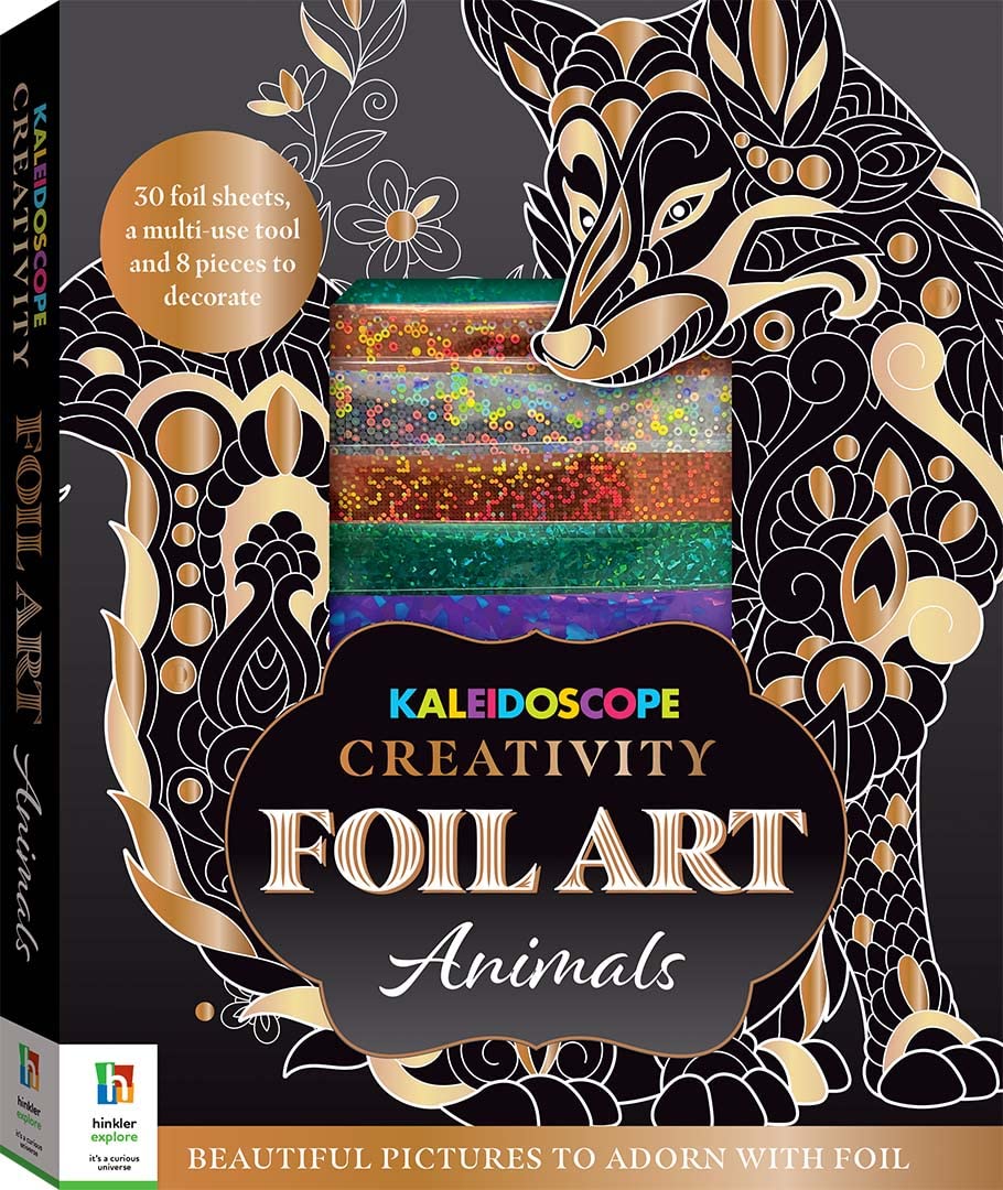 Arts and Crafts Kit with 1, Kaleidoscope Creativity Foil Art Animals Foil - product gallery image 2